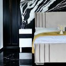 Vanity Wingback Panel Bed Frame