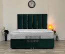 Midnight Green Ottoman storage gas lift bed base divan 