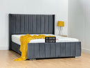 Freya Wingback Panel Bed Frame With Beading