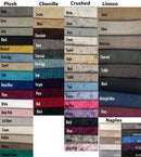 swatch for plush crushed crush chenille linoso and naples fabrics velvet