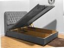 Royal Chesterfield Sleigh Ottoman Storage Gas Lift Bed