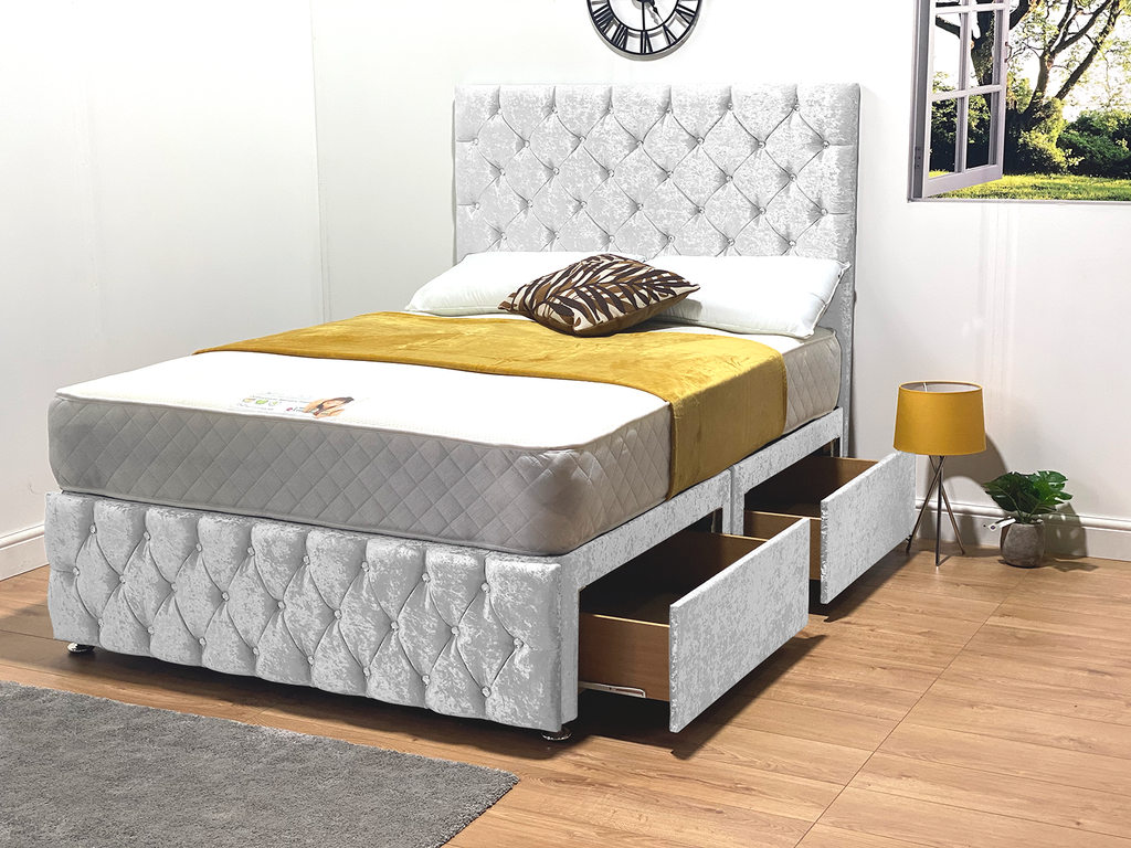 White single best sale divan bed