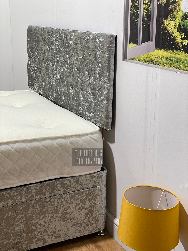 Divan bed grey velvet deals