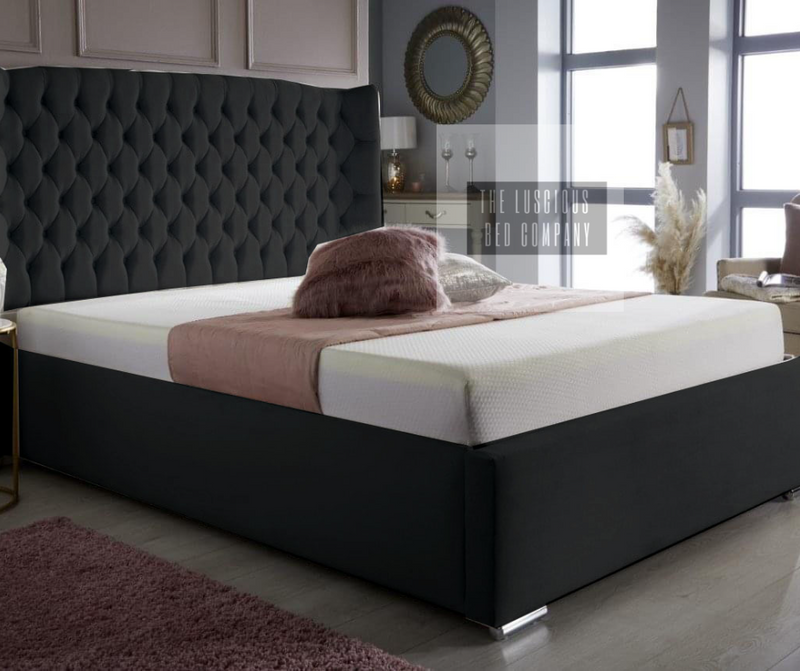 Laveeri Chesterfield Bed |  wingback Bed Frame